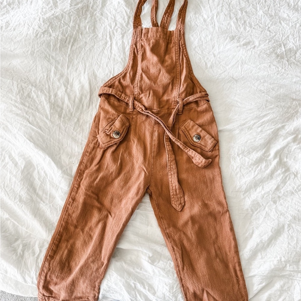 ZARA girls overalls jumper (2-3 years, orange)